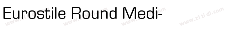 Eurostile Round Medi字体转换